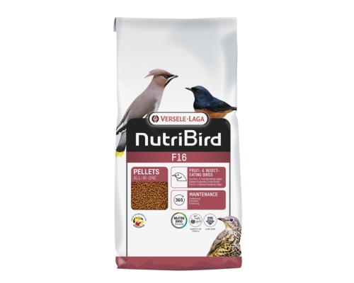 VERSELE LAGA -Nutribird F16 10kg - granulat dla ptaków owocożernych i owadożernych (m.in. trenorów, drozdów i sójek)
